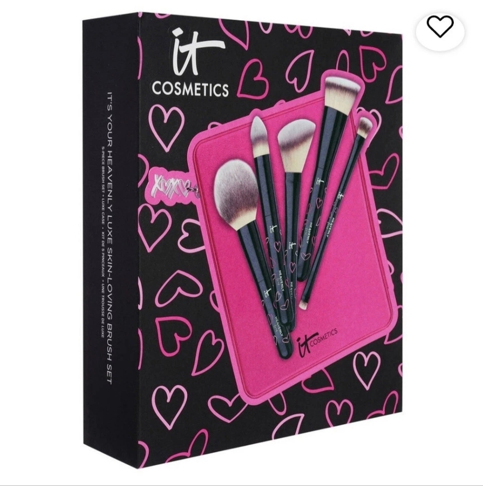 IT Cosmetics IT’S YOUR HEAVENLY LUXE SKIN-LOVING 5-PIECE MAKEUP BRUSH SET - NEW